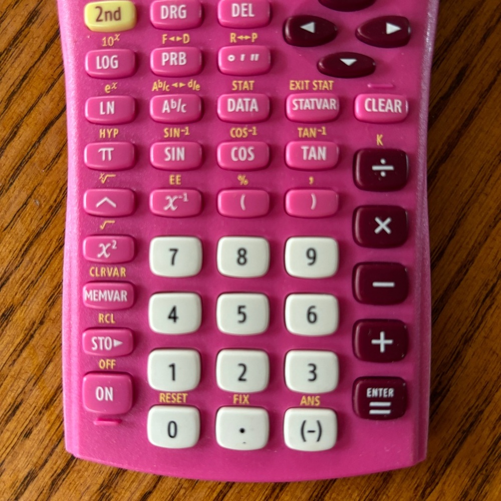 Pink Texas Instruments Calculator - Picture 3 of 5